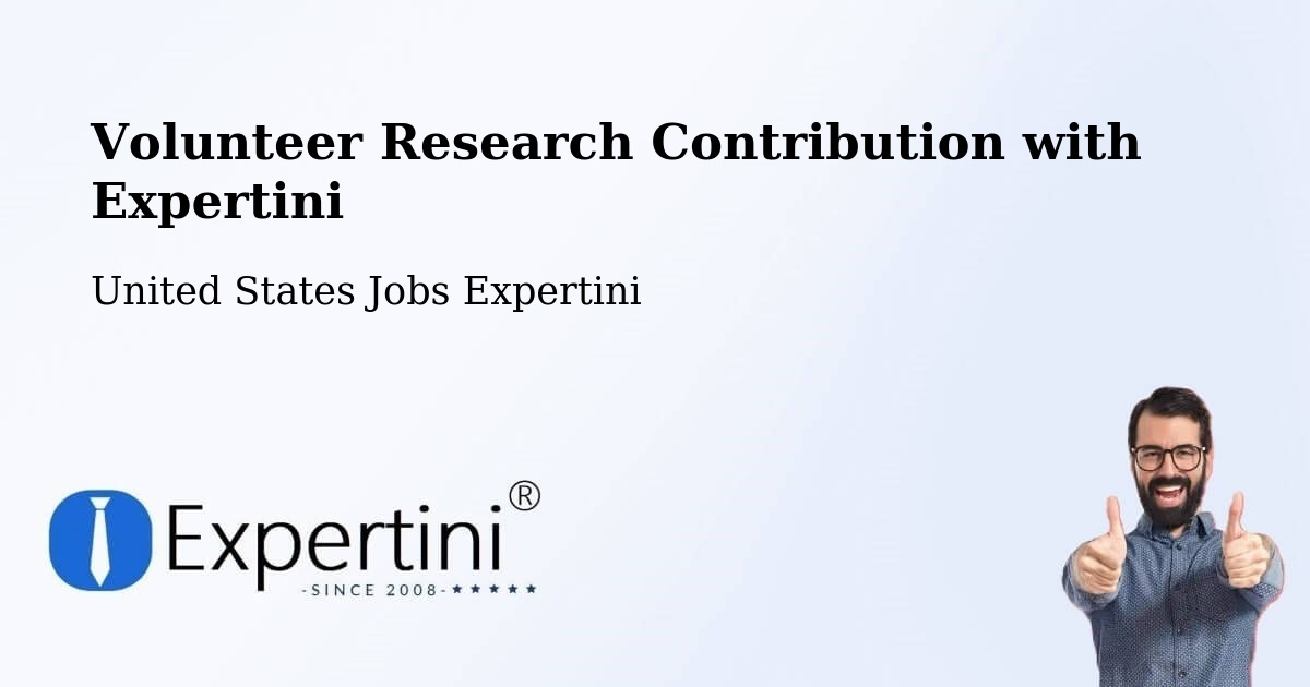 Volunteer Research Contribution Program – Willits - United States Jobs Expertini